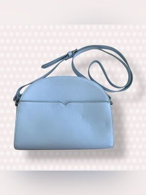 Old Navy Light Blue Half-Moon Crossbody Bag